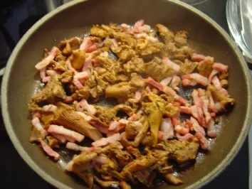 Eiersalat mit Bacon und Pfifferlingen... - Rezept - Bild Nr. 3