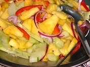 Rezept: Malaiische Ananas Salat (Acar Nenas) Malaiische Ananas Salat (Acar Nenas) - Rezept