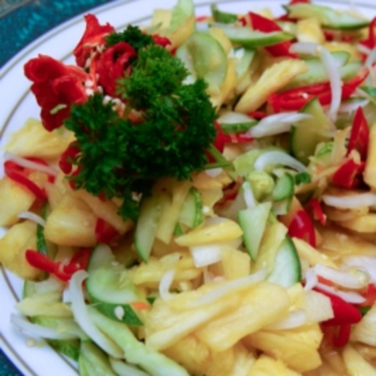Malaiische Ananas Salat (Acar Nenas) - Rezept - Bild Nr. 2