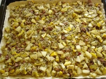 Herbstlicher Zucchini-Speckkuchen - Rezept - Bild Nr. 4