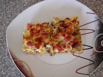 Herbstlicher Zucchini-Speckkuchen - Rezept - Bild Nr. 5