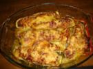 ** aus dem Ofen **  Mit Hackfleisch gefüllte Zucchini - Rezept
