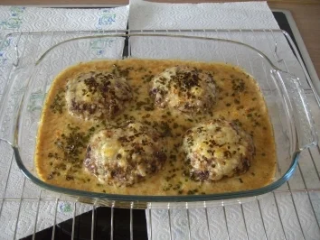 Griechische Hacksteaks - Rezept