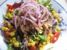 Salatteller mit Thunfisch und Mais... - Rezept