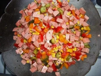 Salat Lyoner-Wurstsalat - Rezept - Bild Nr. 6