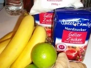 Bananen-Kokosmarmelade mit Limone und Ingwer - Rezept