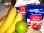 Bananen-Kokosmarmelade mit Limone und Ingwer - Rezept