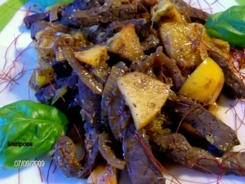 Rezept: Leberstreifen á l`Orange Bild Nr. 2 Leberstreifen á l`Orange - Rezept - Bild Nr. 2