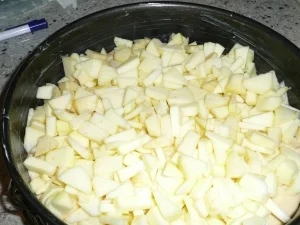 Rührteig Apfelkuchen mit Schoko - Rezept - Bild Nr. 4