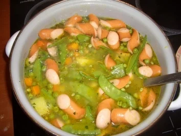 Rezept: Erbsensuppe mit Würstel Bild Nr. 8 Erbsensuppe mit Würstel - Rezept - Bild Nr. 8