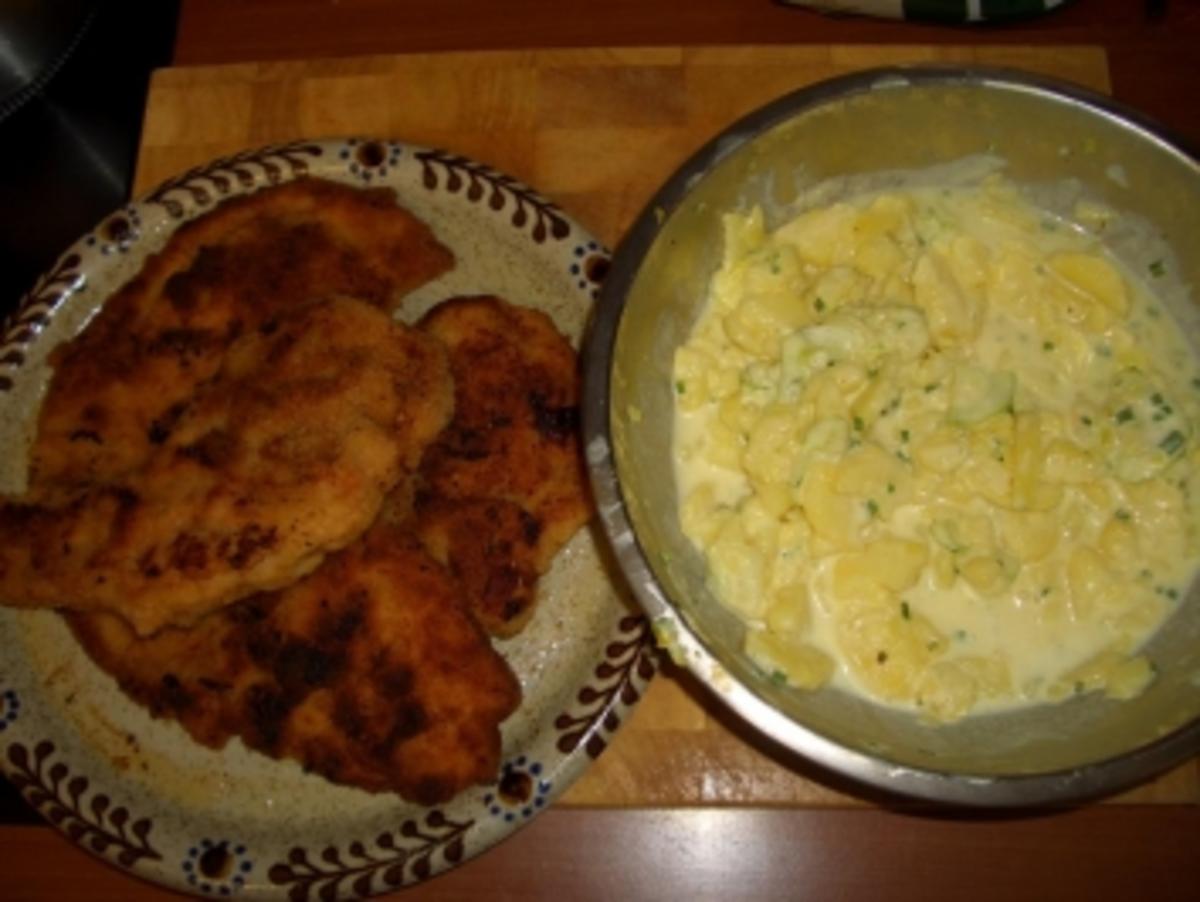 Schnitzel mit Kartoffelsalat - Rezept