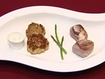 Gefangene Medaillons vom Schwein mit Gemüsetaler (Ira Meindl) - Rezept