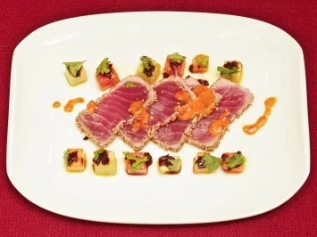 Rezept: Tunfisch küsst Melone (Margarethe Schreinemakers) Tunfisch küsst Melone (Margarethe Schreinemakers) - Rezept