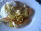 Hähnchenstreifen mit Reis und Currysoße - Rezept