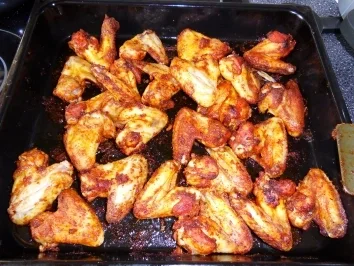 Rezept: Hähnchenflügel mit Beilage Bild Nr. 3 Hähnchenflügel mit Beilage - Rezept - Bild Nr. 3