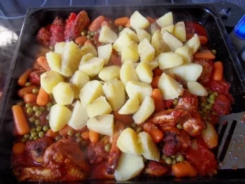 Rezept: Hähnchenflügel mit Beilage Bild Nr. 8 Hähnchenflügel mit Beilage - Rezept - Bild Nr. 8