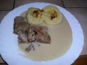 Rippchen gekocht ~ Wiener Kartoffelklöße ~ Meerrettichsoße - Rezept