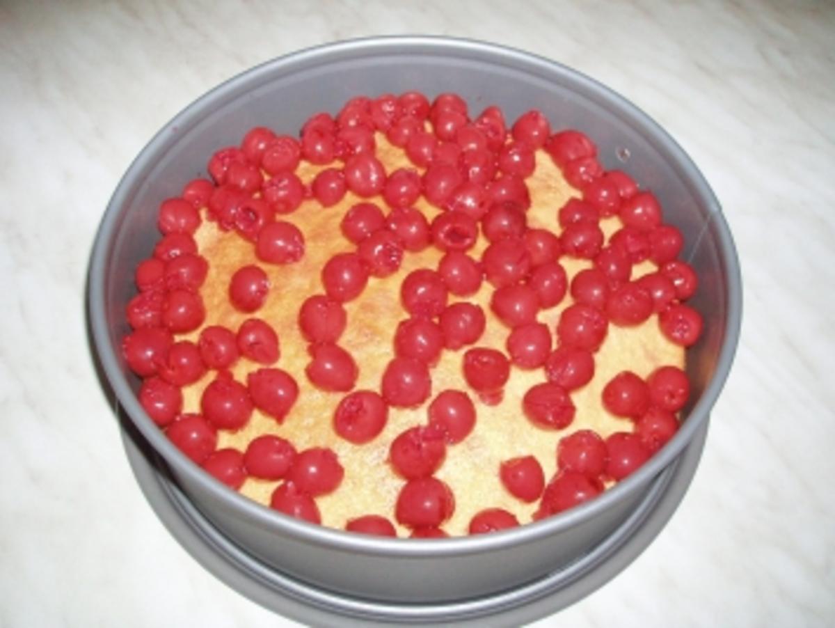 Kirsch-Schmand-Kuchen mit Eierlikörguss - Rezept - Bild Nr. 2