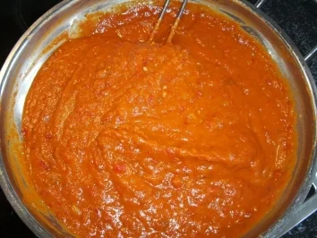 Rezept: Ajvar - deftig scharfes Paprikamus Bild Nr. 3 Ajvar - deftig scharfes Paprikamus - Rezept - Bild Nr. 3