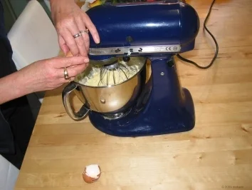 Appelkuchen mit Schmandguss überbacken und mit Walnussirup beglänzt - Rezept - Bild Nr. 3