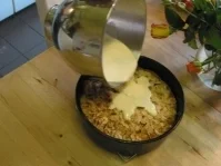 Appelkuchen mit Schmandguss überbacken und mit Walnussirup beglänzt - Rezept - Bild Nr. 5