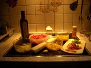 Fleischstrudel mit Knoblauchsauce - Rezept