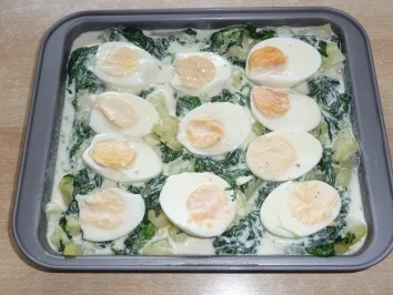 Eierauflauf mit Spinat - Rezept - Bild Nr. 3