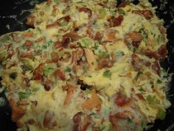 Pfifferlinge mit Lauchzwiebeln und Rührei - Rezept - Bild Nr. 7