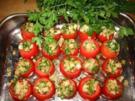 Tomaten mit Brotsalat - Rezept