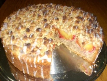 Rezept: Pflaumenkuchen m Mandelstreuseln Bild Nr. 2 Pflaumenkuchen m Mandelstreuseln - Rezept - Bild Nr. 2