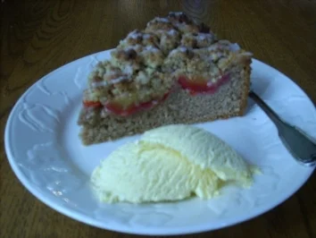 Rezept: Pflaumenkuchen m Mandelstreuseln Bild Nr. 4 Pflaumenkuchen m Mandelstreuseln - Rezept - Bild Nr. 4