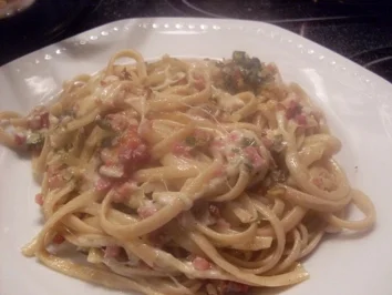 Rezept: Mozzarella - Speck - Spagettiauflauf Mozzarella - Speck - Spagettiauflauf - Rezept