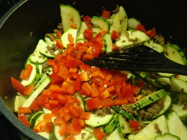 Rezept: Zuccinigemüse mit Reis Bild Nr. 6 Zuccinigemüse mit Reis - Rezept - Bild Nr. 6