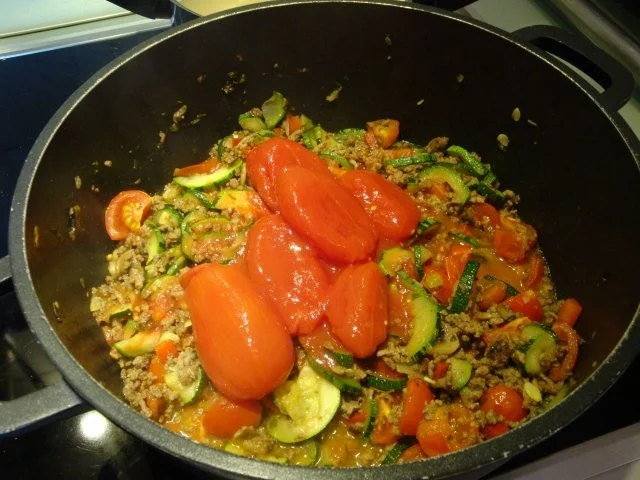 Rezept: Zuccinigemüse mit Reis Bild Nr. 8 Zuccinigemüse mit Reis - Rezept - Bild Nr. 8