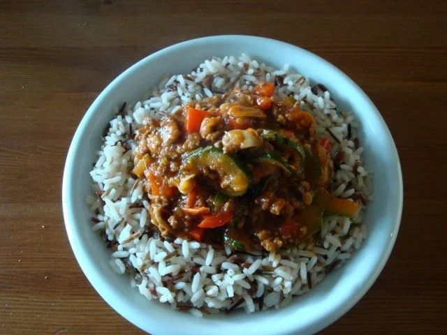 Rezept: Zuccinigemüse mit Reis Bild Nr. 12 Zuccinigemüse mit Reis - Rezept - Bild Nr. 12