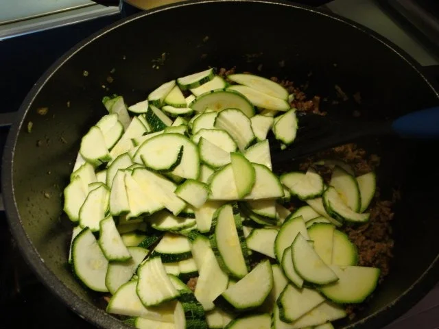 Rezept: Zuccinigemüse mit Reis Bild Nr. 5 Zuccinigemüse mit Reis - Rezept - Bild Nr. 5