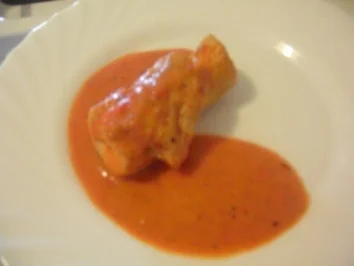 Putenröllchen in Paprikasauce - Rezept