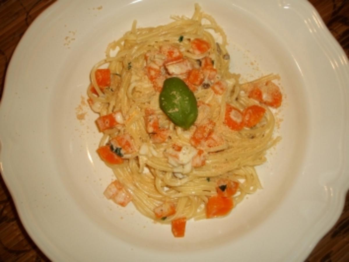Spaghetti mit Möhren-Käse-Sauce - Rezept - Bild Nr. 8