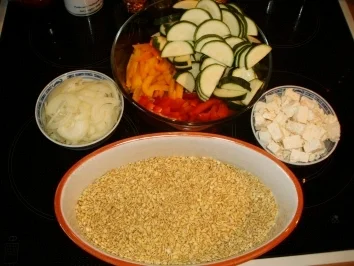 Ebly-Schafskäse-Pfanne - Rezept