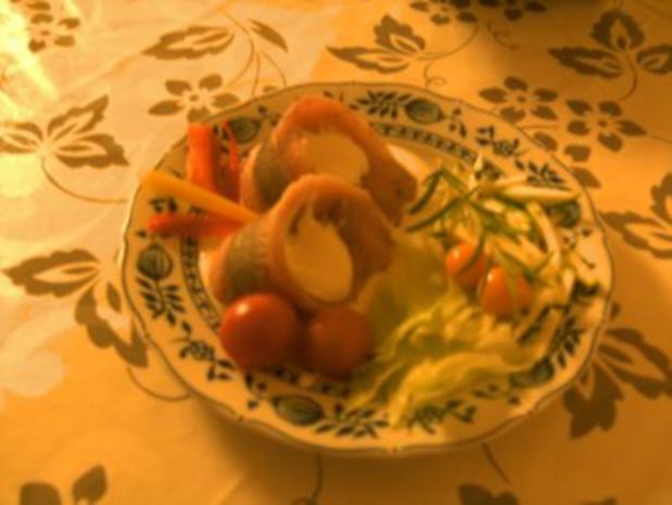 Matjesröllchen in Sahnemeerrettich- Crem - Rezept - kochbar.de