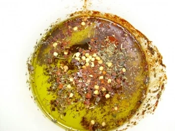 Hähncheschenkel mit Backkartoffeln und Zucchinigemüse - Rezept - Bild Nr. 3