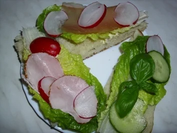 Fladenbrot belegt - Rezept