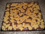 Schokopudding-Streuselkuchen mit Kokos - Rezept