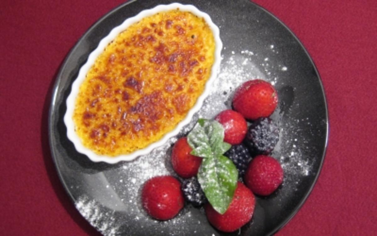 Bilder für Basilikum-Creme-Brulee - Rezept