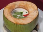 Tom-Ka-Gung-Suppe mit Kokosmilch und Garnelen - Rezept