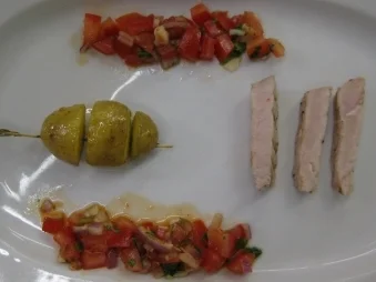 Schwertfisch vom Grill mit Salsa fresca und Kartoffelspießchen (Hans) - Rezept
