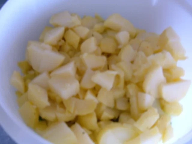 Salate  : Kartoffelsalat mit gekochten Schinken - Rezept - Bild Nr. 3