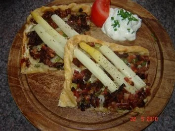 Pikante Kuchen : Spargelpizza - Rezept