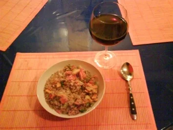 Rezept: Vegetarisch: Röstbulgurpfanne mit Gemüse Vegetarisch: Röstbulgurpfanne mit Gemüse - Rezept