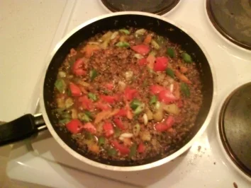 Rezept: Vegetarisch: Röstbulgurpfanne mit Gemüse Bild Nr. 2 Vegetarisch: Röstbulgurpfanne mit Gemüse - Rezept - Bild Nr. 2